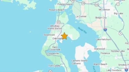 Magnitude 3.8 earthquake rattles Western Washington near Oak Harbor