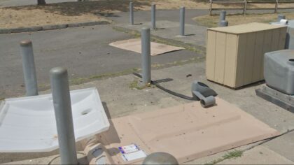 ‘Like a war zone:’ Vandals continue to blow up porta-potties at Bothell park