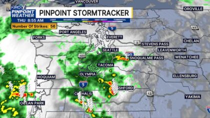 Hearing rumbles? Showers, thunderstorms make their way in Western WA