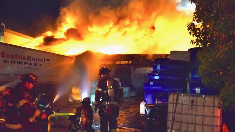 fire seattle warehouse investigators...