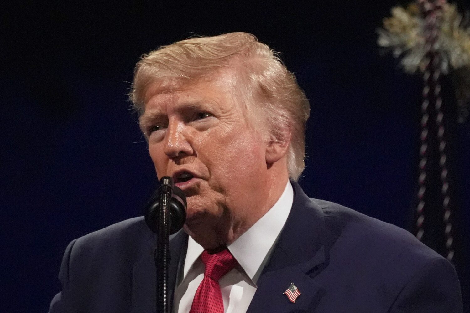 President Donald Trump speaks during Salute to America, an Independence Day event honoring the nati...