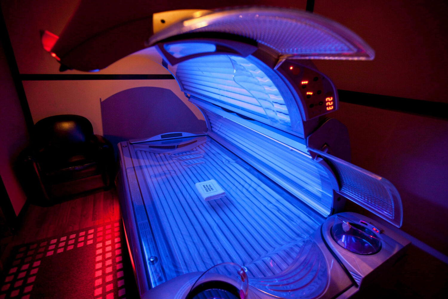 FILE - A tanning bed is seen on March, 20, 2012, in North Vancouver, Canada. (Jonathan Hayward/The ...