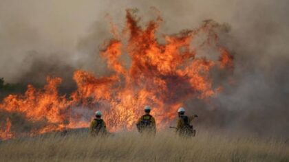 The Modrite Fire, in northeast Washington state, has grown to more than 9,000 acres. (Photo Courtes...