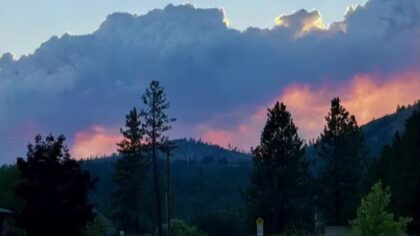 Kaiser Canyon Fire wildfire...