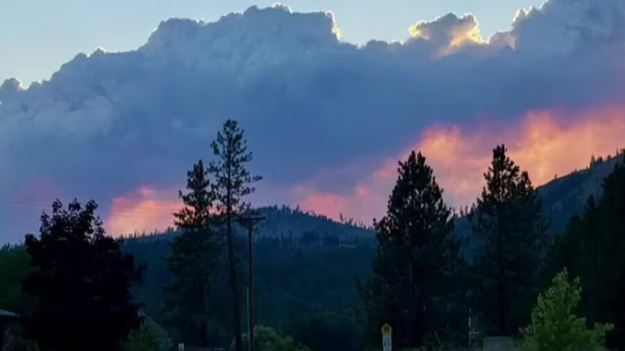 Kaiser Canyon Fire wildfire...