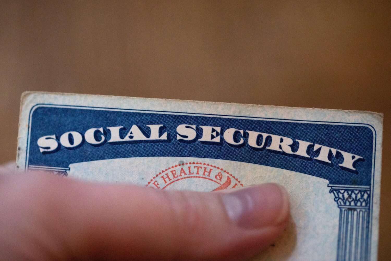 FILE - A Social Security card is displayed Oct. 12, 2021, in Tigard, Ore. (AP Photo/Jenny Kane, Fil...