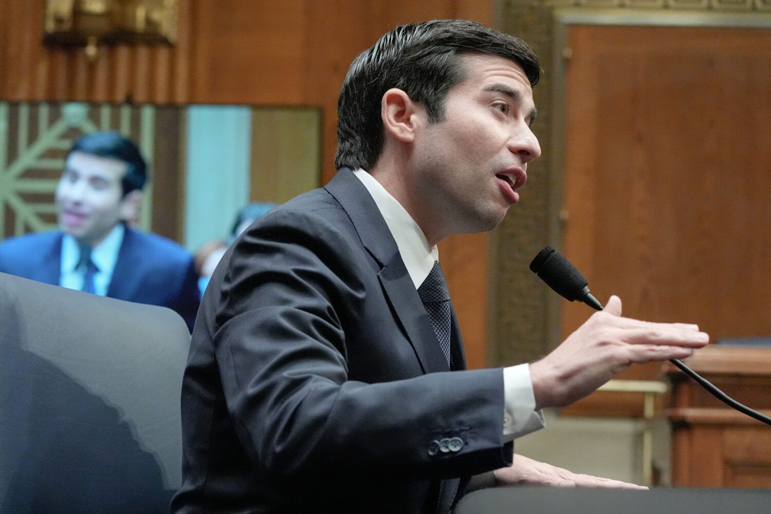 Keith Sonderling testifies during a Senate Health Education Labor and Pension committee confirmatio...