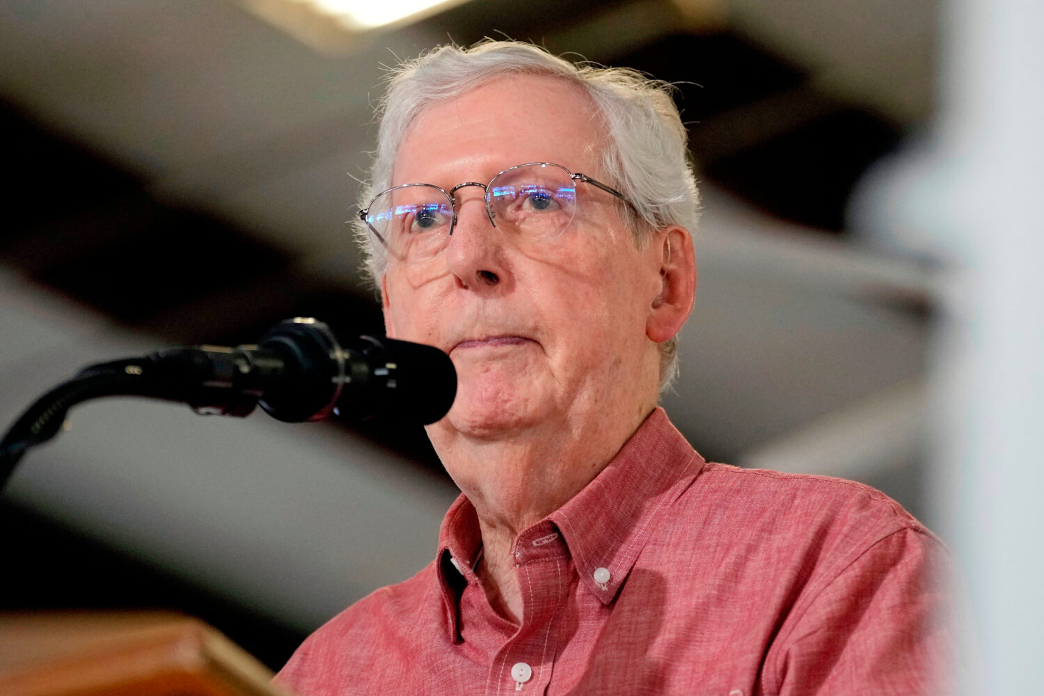 FILE - Sen. Mitch McConnell, R-Ky., speaks at an event, Aug. 2, 2025, in Fancy Farm, Ky. (AP Photo/...