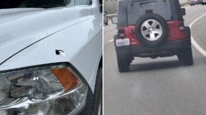 Drive-by shooting on SR 509 near Cloverdale leaves bullet hole in truck; WSP seeks red Jeep