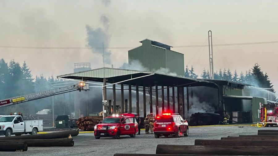 arlington logging fire...