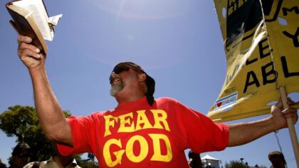 pike place street preacher attack...