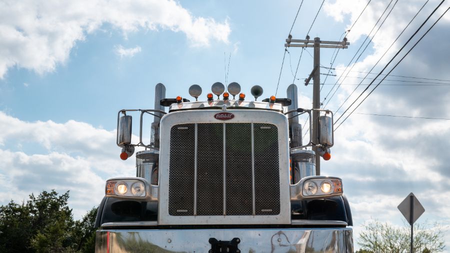 A semi-truck sits parked. (Photo: Brandon Bell, Getty Images)...