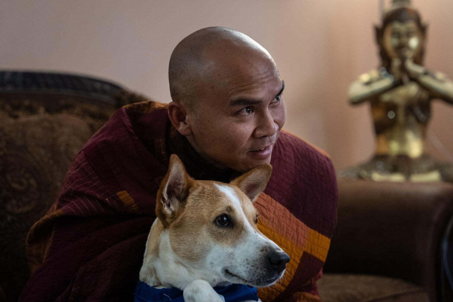 Bhikkhu Pannakara, a Buddhist monk who led a Walk for Peace from Fort Worth, Texas, to Washington, ...