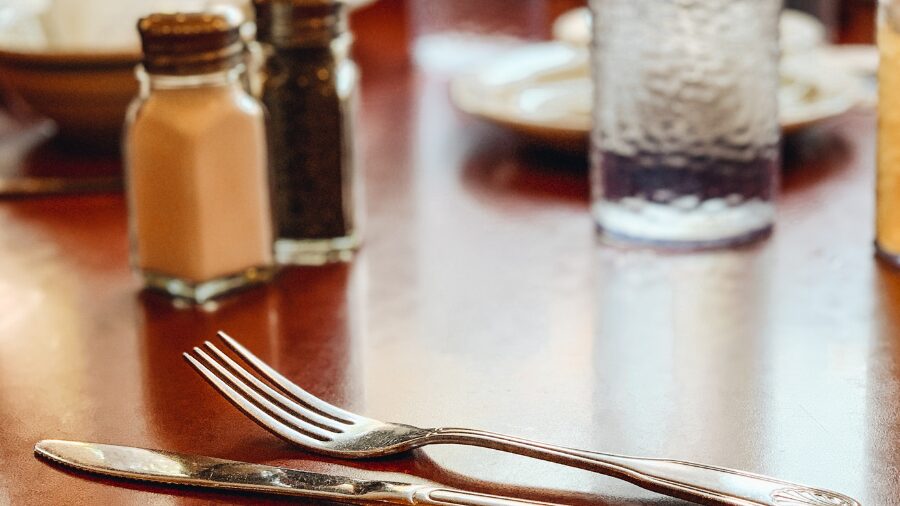 silverware at a diner - capitol hill...