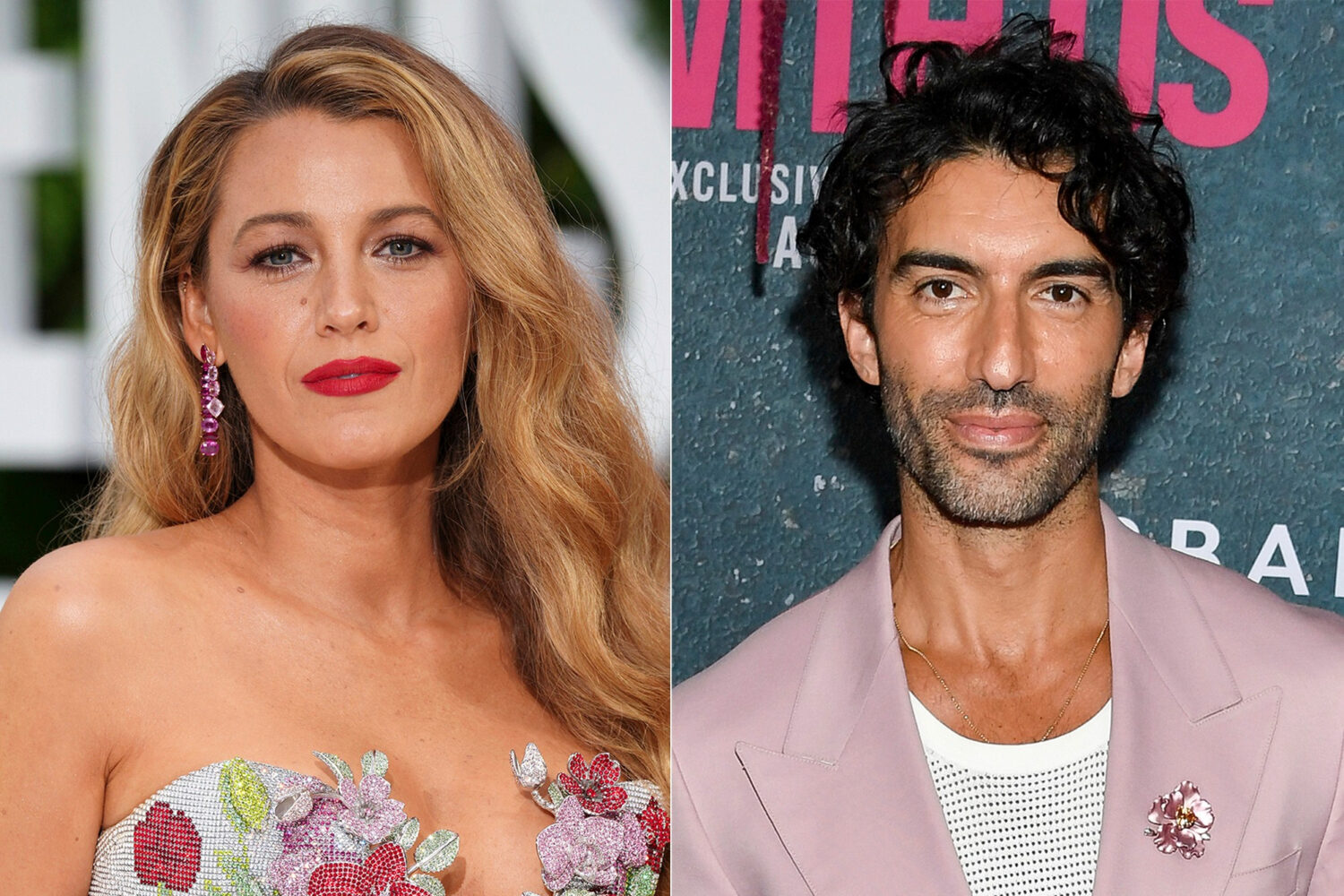 FILE - This combination of images shows Blake Lively at the London screening of the film "It 'Ends ...