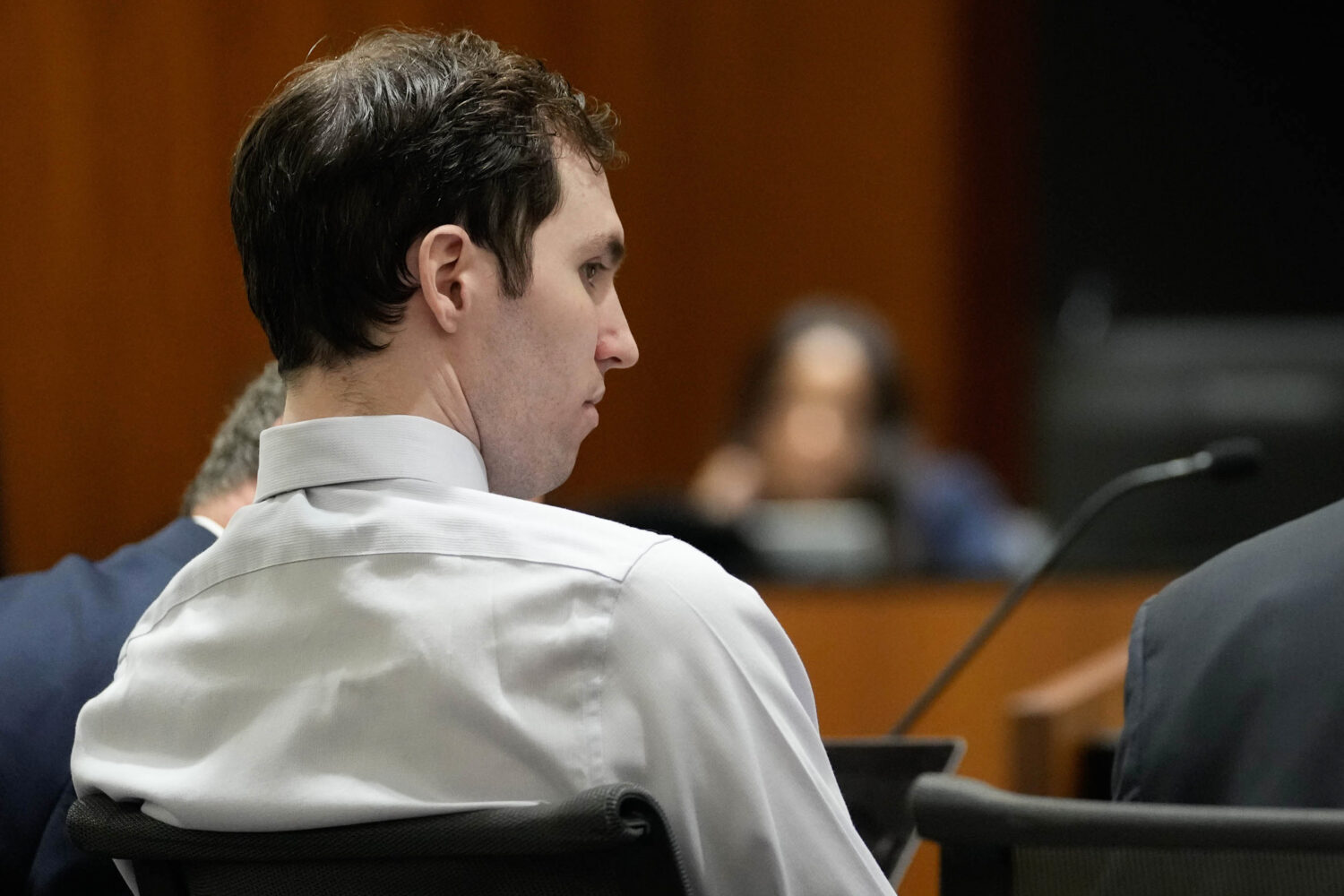 FILE - Tyler Robinson, accused of fatally shooting of Charlie Kirk, appears during a hearing in 4th...