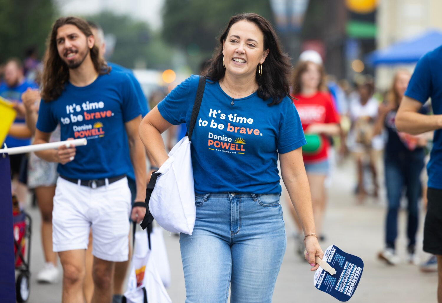 Denise Powell, the Democratic candidate for the House of Representatives in Nebraska's second congr...