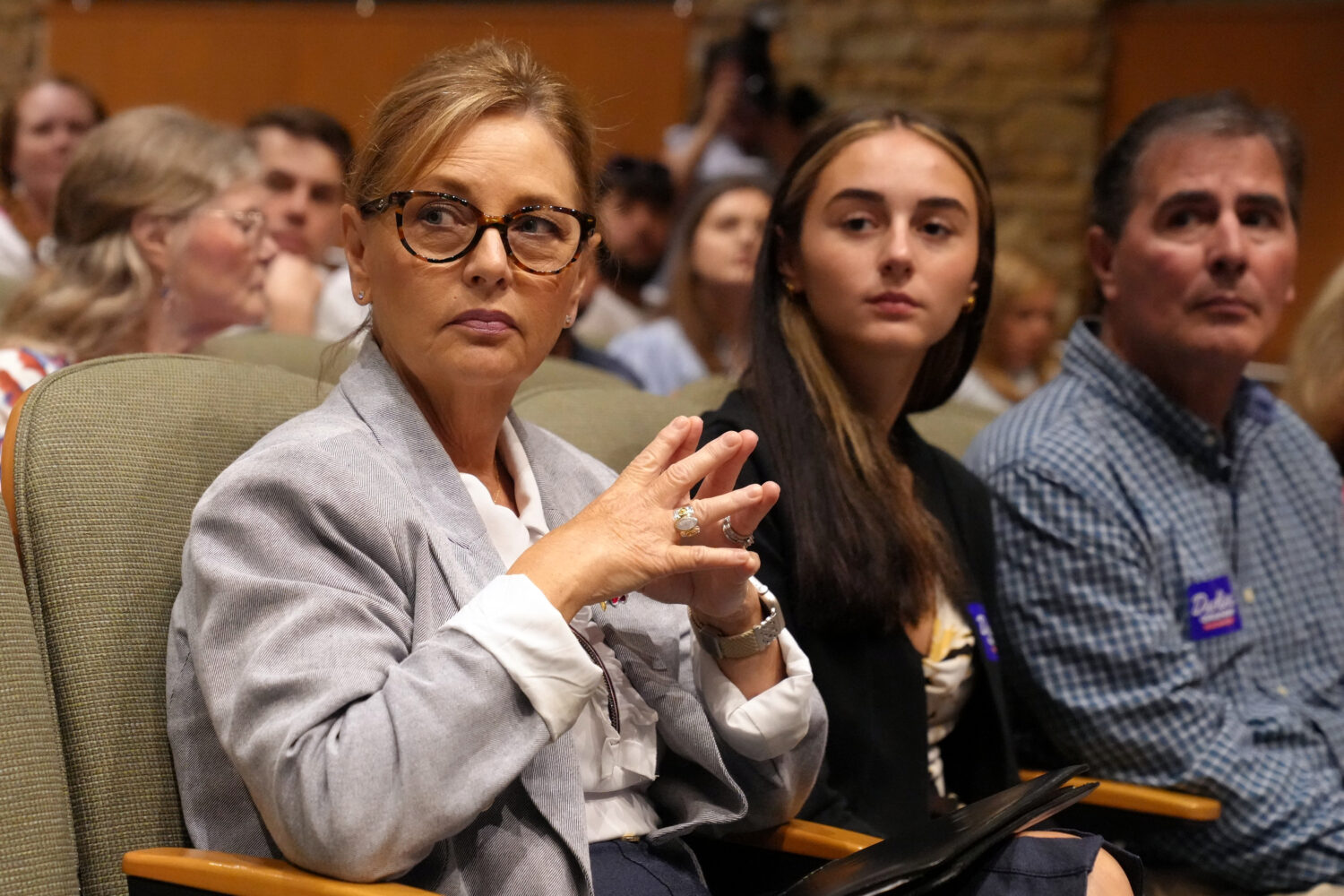Sen. Darline Graham, R-S.C., from left, seated alongside daughter Nicole Nordone and husband Larry ...