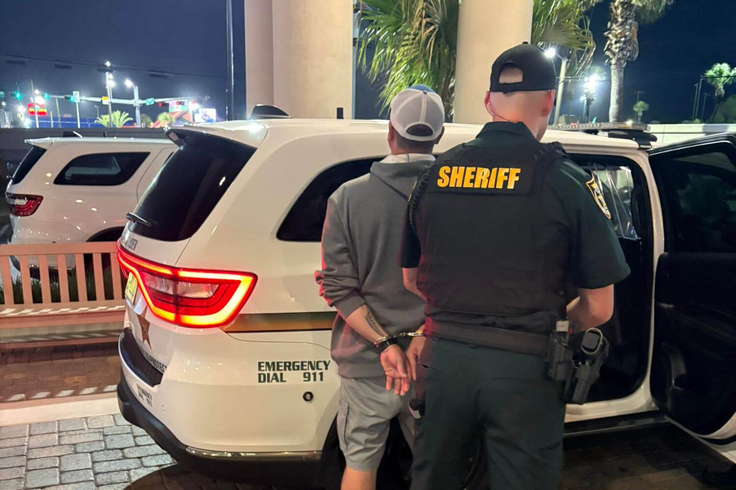 FILE - This photo provided by the Okaloosa County Sheriff's Office shows Christopher Gillum being a...