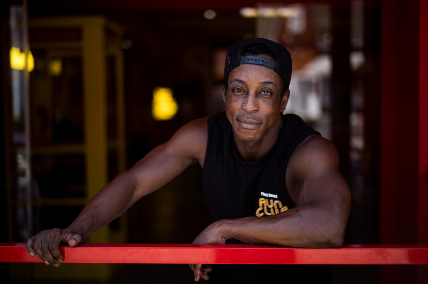 Shaka Smith, a vegan influencer who's politically an independent, poses for a portrait at his fast-...
