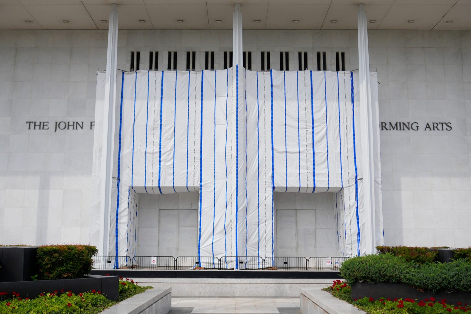 The exterior of the Kennedy Center is seen, Thursday, Aug. 27, 2026 in Washington. (Photo/Pablo Mar...