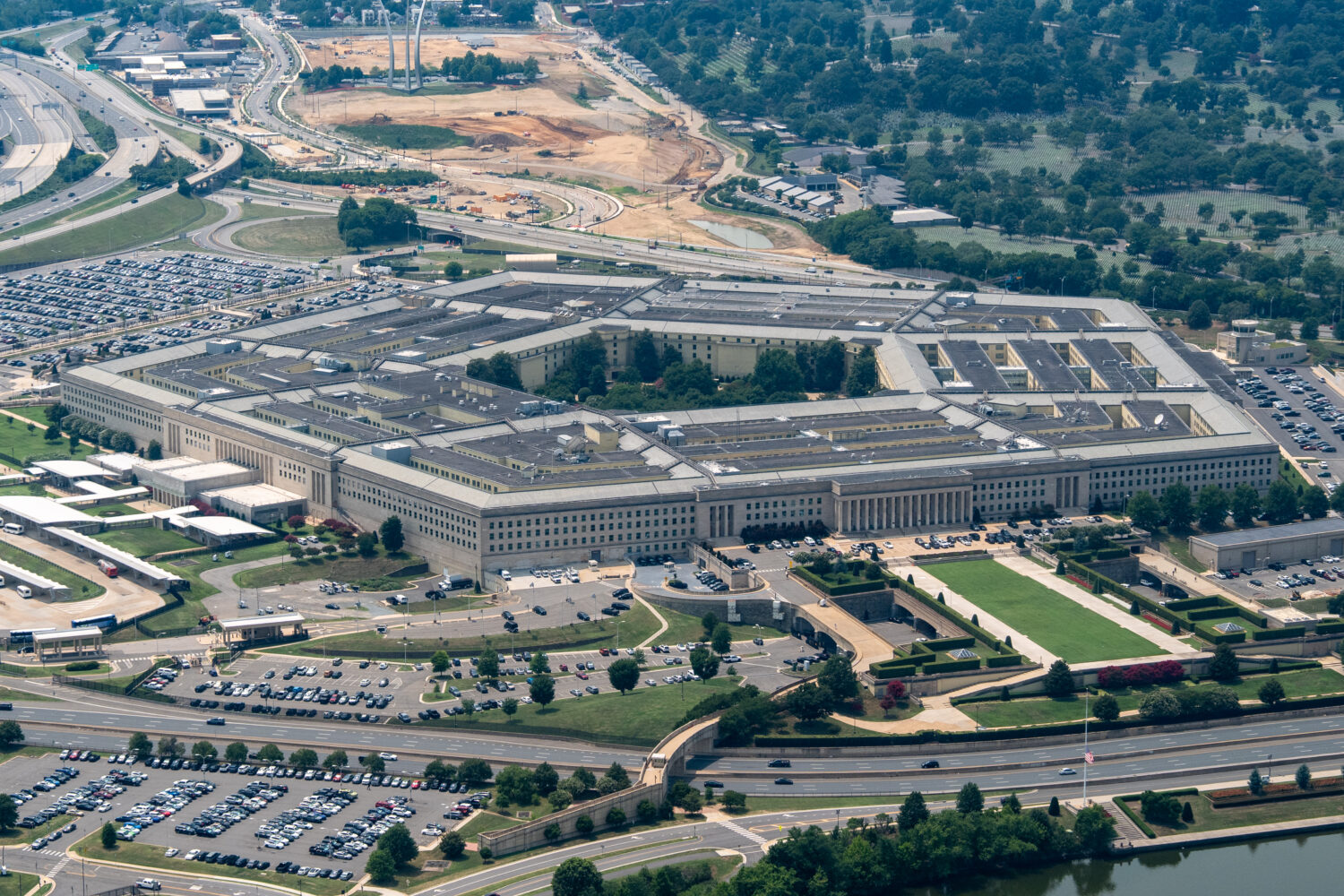 FILE - The Pentagon is seen from the air, July 15, 2026, in Washington. (AP Photo/Alex Brandon, Fil...
