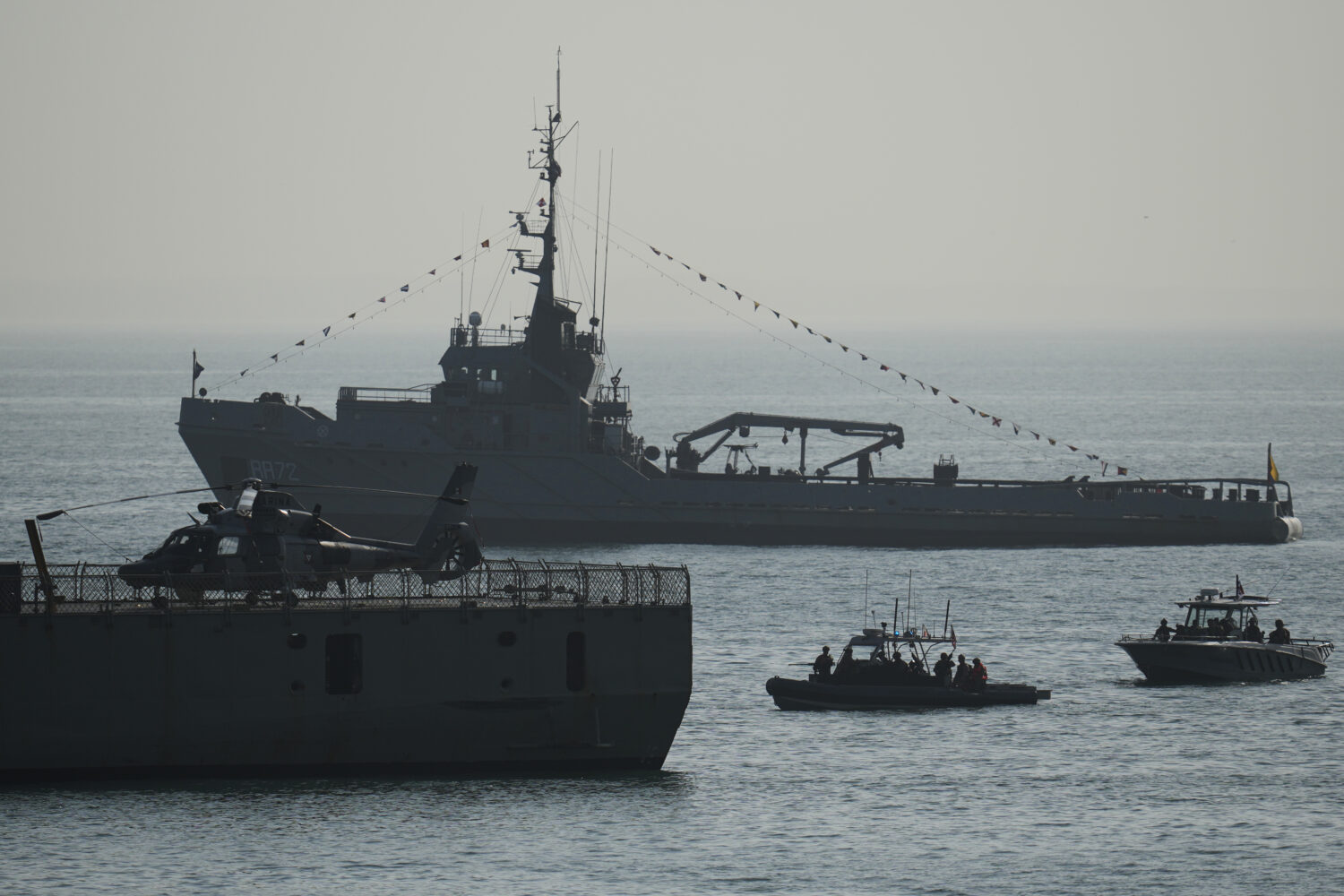 Military personnel take part in a U.S.-sponsored multinational military exercise in Panama City, Th...