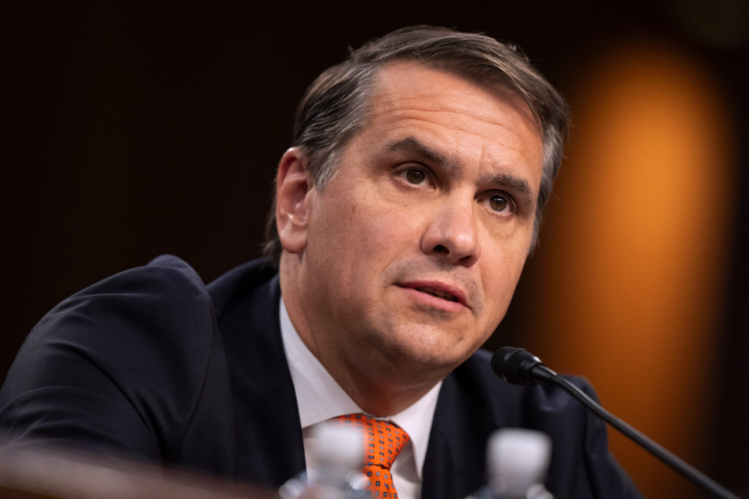 Acting Attorney General Todd Blanche appears before the Senate Judiciary Committee on Capitol Hill ...