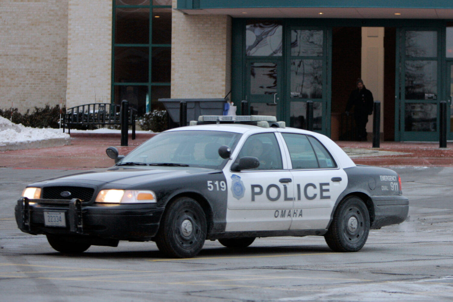 FILE - An Omaha police car drives on Dec. 8, 2007, in Omaha, Neb. (AP Photo/Jeff Roberson, File)Cre...
