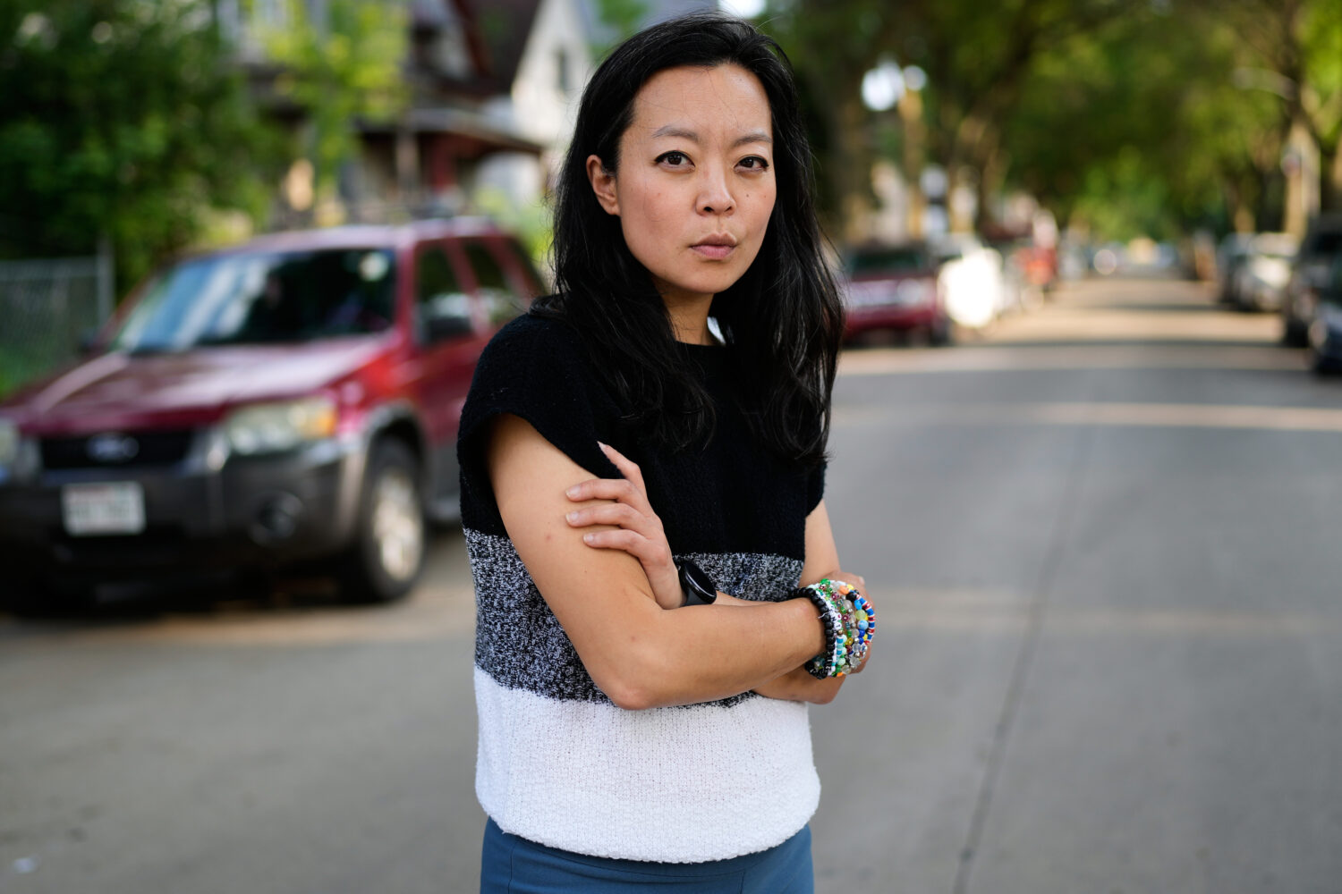 Democratic gubernatorial candidate Francesca Hong poses for a photo Friday, July 24, 2026, in Milwa...