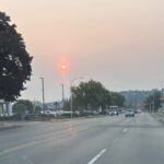 Spokane wildfire smoke photos