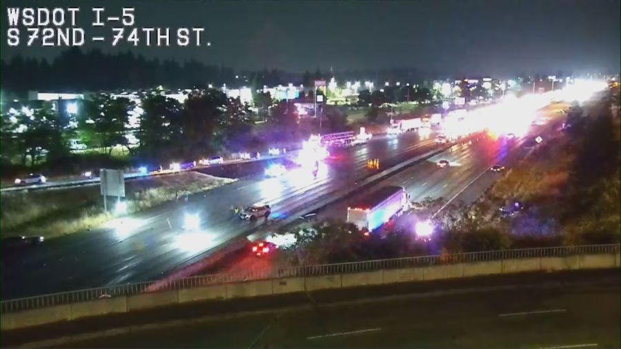 i-5 south tacoma crash...