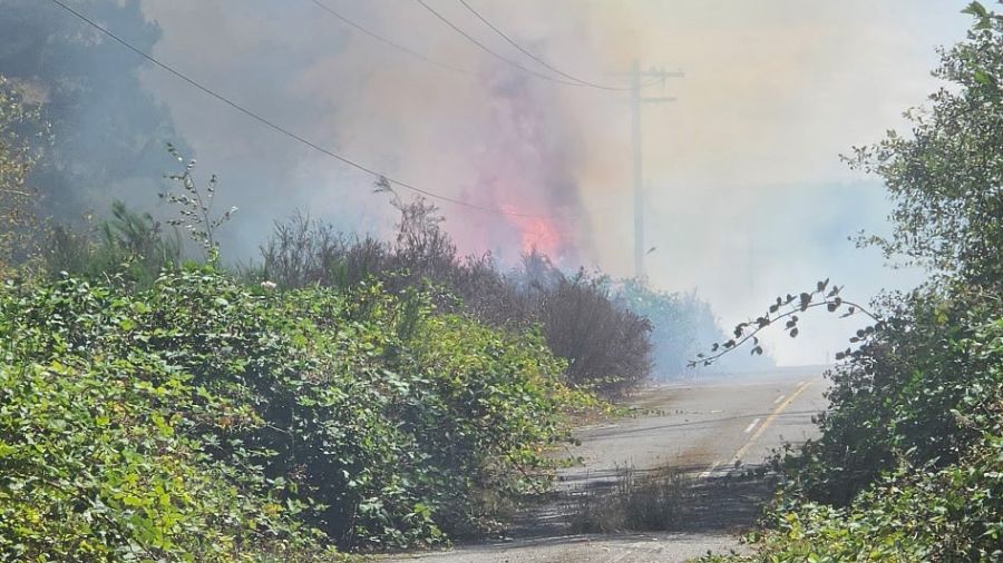 sr 104 brush fire jefferson...