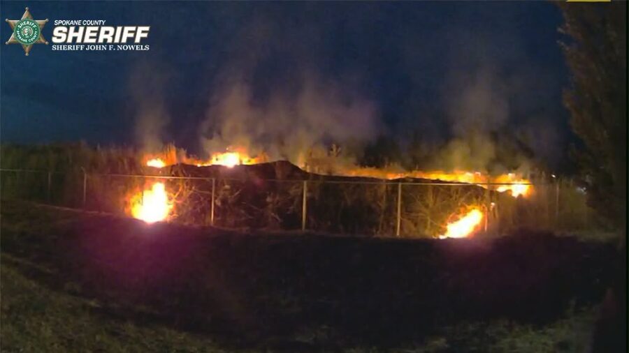 brush fire spokane...