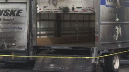 2 box truck fire SODO...