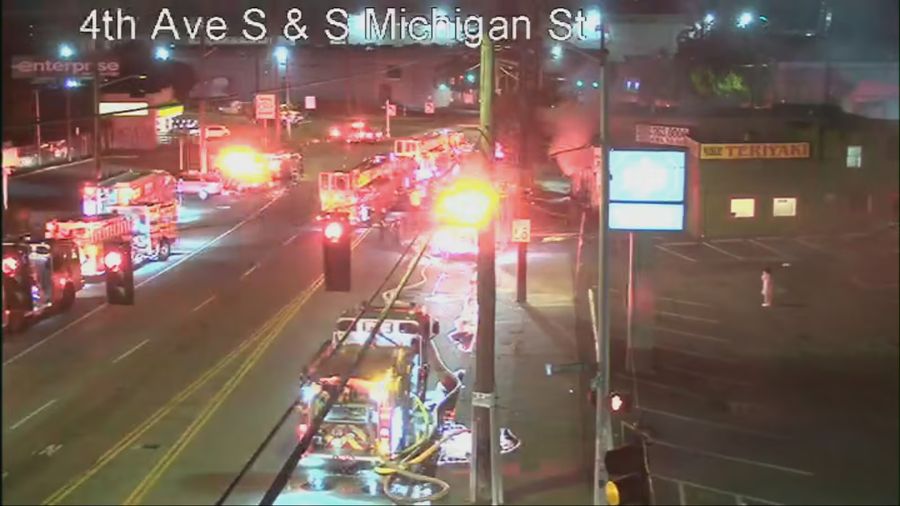south seattle building fire...