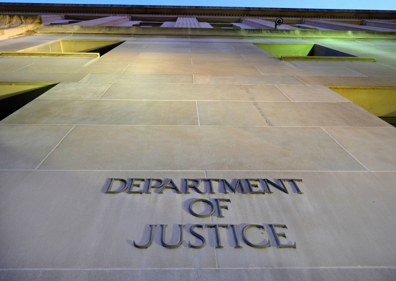 FILE - Tthe Department of Justice headquarters building in Washington is photographed early in the ...