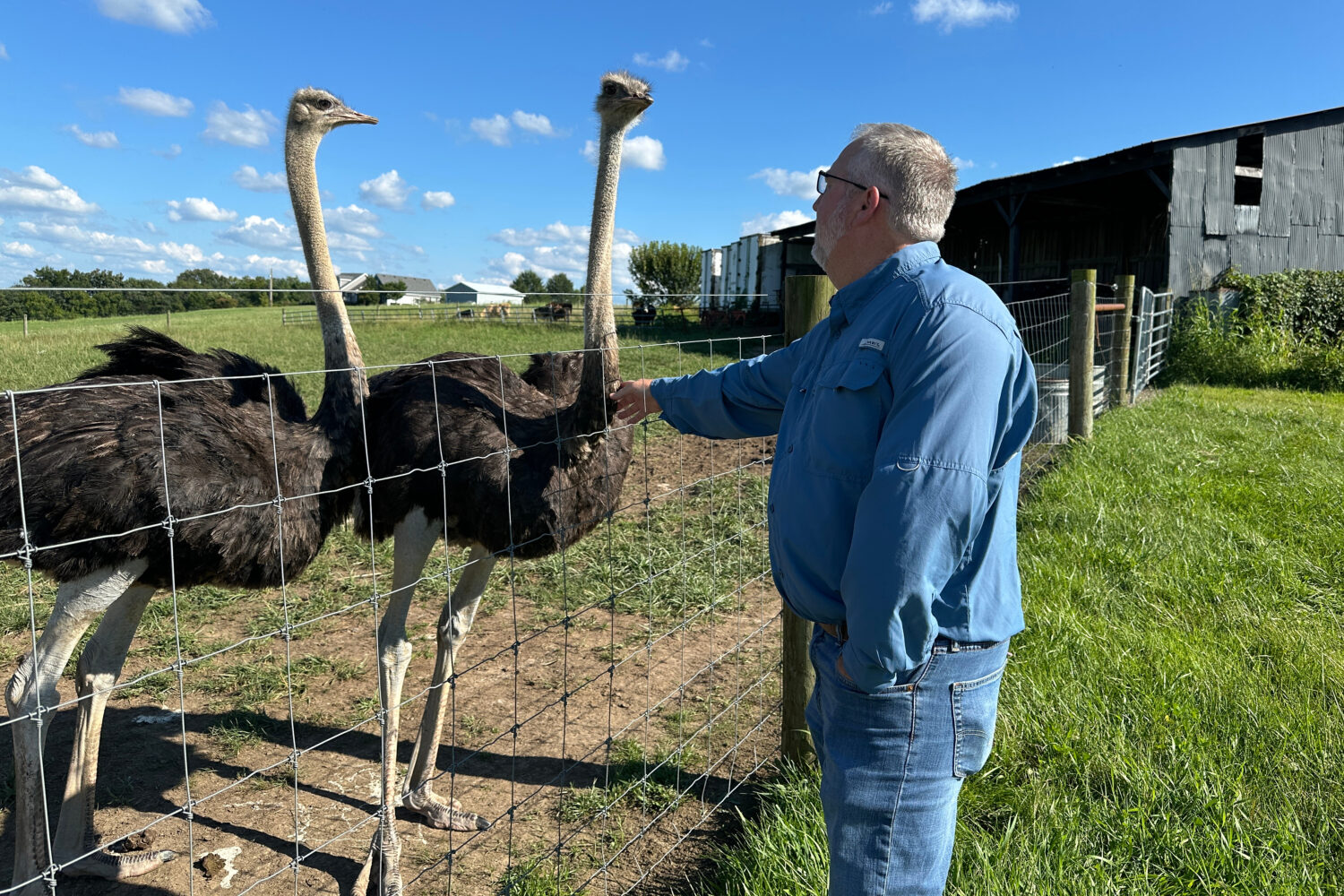 In this photo taken with a smartphone, Brent Williams, who suffers from the tick bite allergy known...