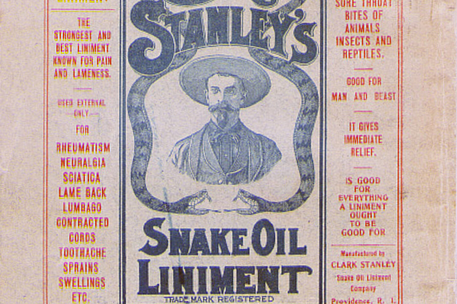 This image provided by the National Library of Medicine shows part of an advertisement for Clark St...