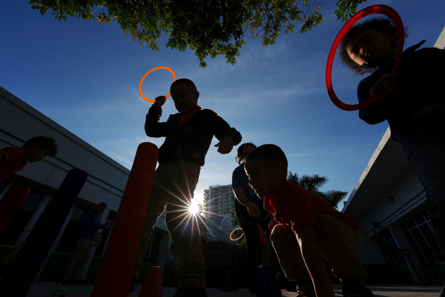 FILE - Children play during aftercare for the Head Start program at Easterseals South Florida, Jan....