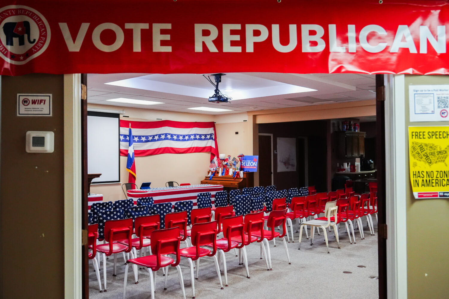 FILE - The Hidalgo County Republican Party Headquarters are seen, Wednesday, Sept. 16, 2026, in McA...