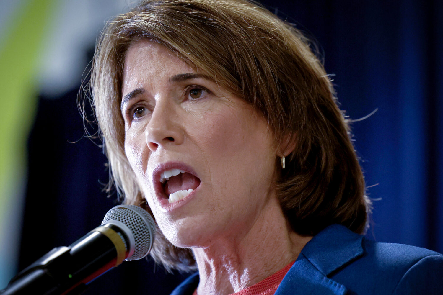 Candidate for Rhode Island governor Helena Buonanno Foulkes speaks during a Get Out the Vote event,...