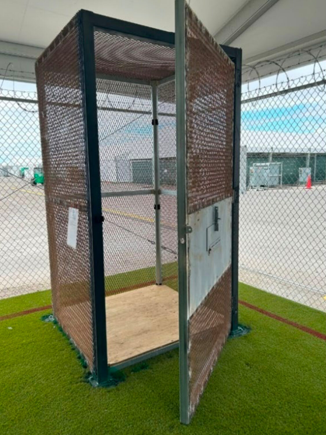 This image released by the Department of Homeland Security Office of Inspector General shows a smal...