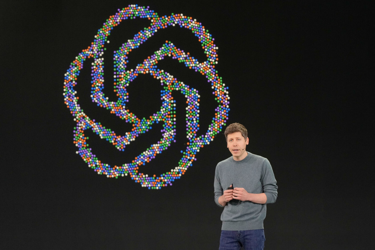Open AI CEO Sam Altman speaks at the OpenAI DevDay 2026 conference, Tuesday, Sept. 29, 2026, in San...