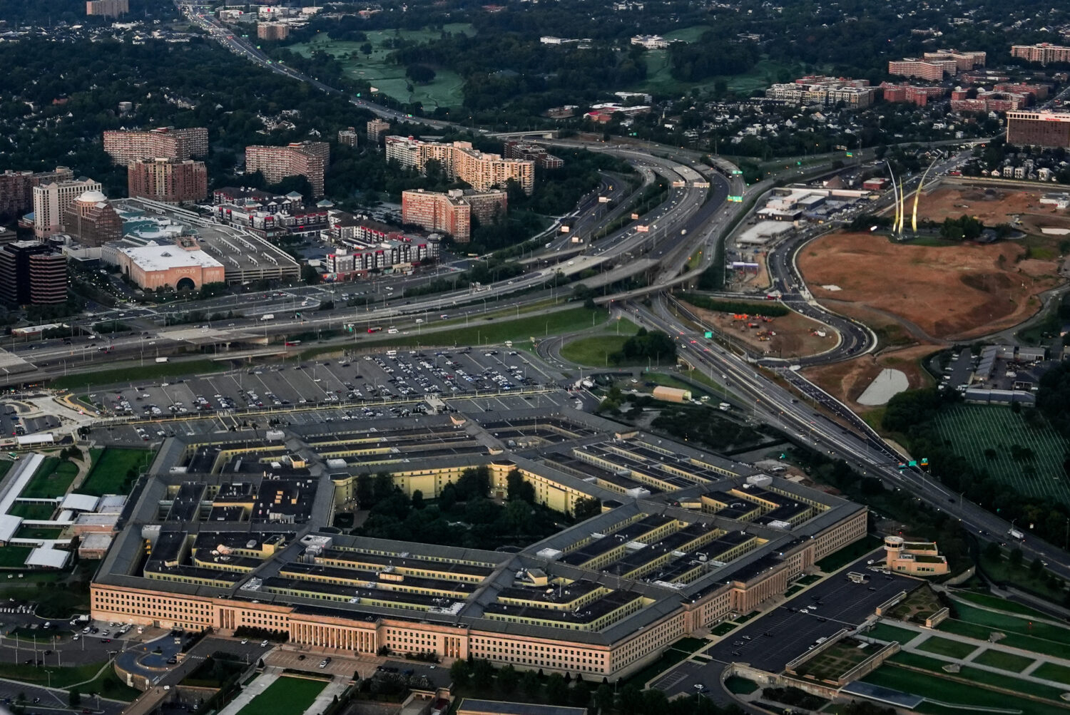 The Pentagon is seen from the air, Tuesday, Sept. 8, 2026, in Washington (AP Photo/Julia Demaree Ni...