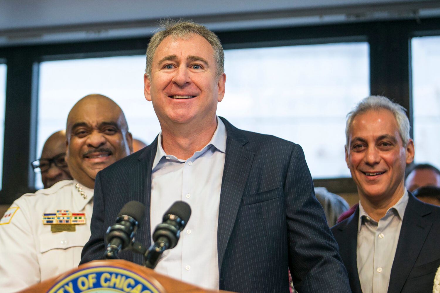 FILE - Chicago billionaire Ken Griffin speaks at a news conference in Chicago, April 12, 2018. (Ash...