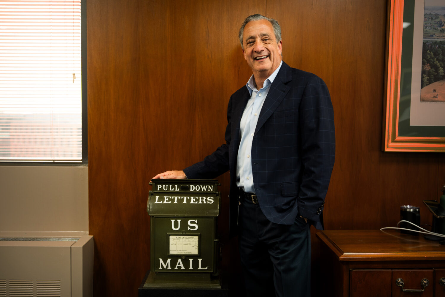 Postmaster General David Steiner poses for a photograph at the United States Postal Service headqua...