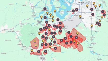 Thurston County power outages...