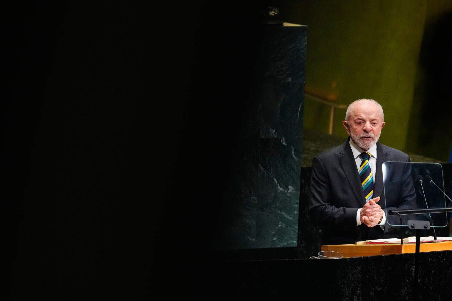 Brazil's President Luiz Inácio Lula da Silva speaks during the 81st session of the United Nations ...