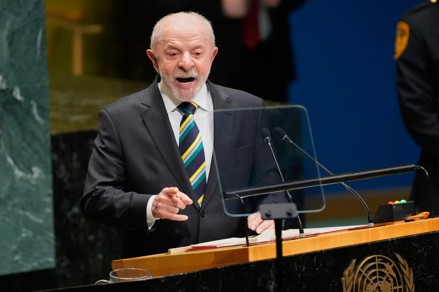 Brazil's President Luiz Inácio Lula da Silva speaks during the 81st session of the United Nations ...